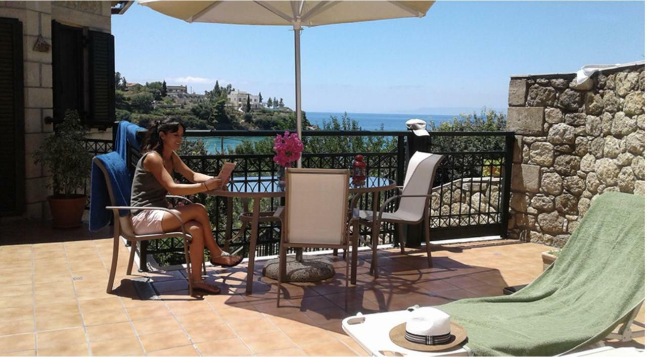 Kalogria Villas Stoupa Bagian luar foto
